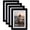 Black-5x7, variant on 4x6 Picture Frame Brown Set Of 4  Wooden Photo Frames With Plexiglass For Without Mat Table And Wall Display