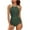 Green-01, variant on STETMN Swimsuit One Piece for Women Slimming Bathing Suit Wide Straps V Neck Swim Suit Swimwear