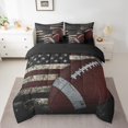 thumbnail image 2 of YST Football Bedding Set 7 Pieces Bed In A Bag, American Flag, Queen, 2 of 5