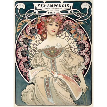 Vintage Alphonse Mucha Art Nouveau Poster Print Wall Art Decor Home Decor Office Wall Art