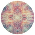 thumbnail image 3 of Kaleidoscope Mandala Colorful Floral Boho Floral Medallion Round Rug - Small Round Area Rug, Soft Non-Slip Machine Washable Bedroom Mat Indoor Accent Entry Carpet for Office Desk Dorm Hallway, 3 of 6