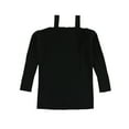thumbnail image 2 of bar III Womens Cold-Shoulder Pullover Sweater, Black, Medium, 2 of 2