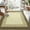 Brown, variant on Haperlare Bordered Strip Print Area Rugs Washable Low Pile Rugs for Family Room Nursery Modern Grey Indoor Floor Carpet,10'x13'