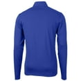 thumbnail image 3 of Men's Cutter & Buck  Royal Kansas Jayhawks Alumni Logo Virtue Eco Pique Recycled Quarter-Zip Pullover Top, 3 of 3