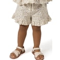 thumbnail image 3 of Modern Moments by Gerber Toddler Girl Organic Top and Short Outfit Sets, 4-Piece, Sizes 12 Monts - 5T, 3 of 25