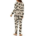 thumbnail image 5 of DISNIMO Womens 2 Piece Pajama Sets Dachshund Print Soft Round Neck Sleepwear with Long Pants Long Sleeve Lounge Set with Pocket, 2XL, 5 of 7