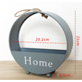 thumbnail image 2 of Maceta redonda de hierro forjado perfecta para decoración de interiores de hogar y oficina, gris JM  JM, 2 of 5