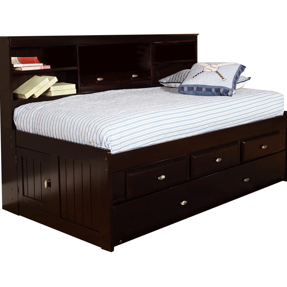 Cambridge Sterling TwinSize Bookcase Daybed with Builtin Storage and