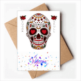 thumbnail image 1 of Flower Cirrus Eyes White Sugar l Welcome Back Greeting Cards Envelopes Blank, 1 of 3