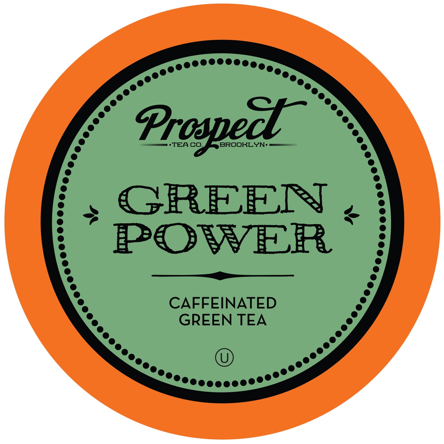 Prospect Tea  Caffeinated Green Tea Pods,  Keurig 2.0 K-Cup Brewer Compatible, Green Power, 40 Count