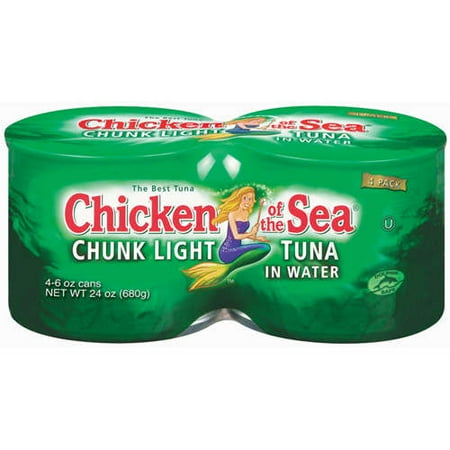 Chicken of The Sea: Chunk Light In Water 6 Oz Tuna, 4 pk