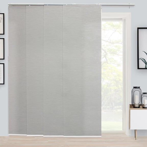 ZXNYH Room Divider , Vertical Blinds , Door Blinds ,Sliding Door Blinds , Temporary Wall , Closet Curtain , Room Door,Panel Track Blinds Country Ivory (Light Filtering) W:46-86 x H:Up-to 96 inches