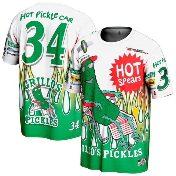 Men's ProSphere White Todd Gilliland Grillo's Pickles T-Shirt