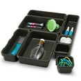 thumbnail image 2 of Windfall 8Pcs Desk Drawer Organizer Trays, Large Capacity Kitchen Drawer Organizers Bathroom Plastic Bins Utensils Silverware Cutlery Tray Dividers for Dresser Cosmetic Office, 2 of 2