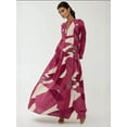 thumbnail image 3 of Printed Long Sleeve Viscose Maxi Dress, 3 of 7