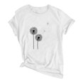 thumbnail image 4 of Blusa de manga corta con cuello redondo y estampado de tallas grandes para mujer OAVQHLG3B Store  lin121212, 4 of 4