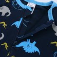 thumbnail image 3 of Beilxfa Infant Baby Boys Short Sleeve Romper Newborn Cotton Two Way Zipper Jumpsuit Toddler Summer Bodysuit 3M-3T, 3 of 7