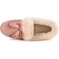 thumbnail image 2 of ULTRAIDEAS Women's Fuzzy Moccasin Slippers Micro Suede House Shoes, 2 of 5