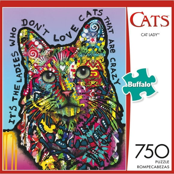 Buffalo Games - Cats - Cat Lady - 750 Piece Jigsaw Puzzle