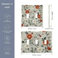 thumbnail image 2 of Yayeee Toggle Light Switch Wall Plate 2-Gang 4.56"x4.48" Decorative Outlet Cover, Red and White Floral Pattern, 2 of 7