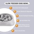 thumbnail image 2 of Cuencos para perros Slow Feeder YINEYA de raza grande, negro y gris, 2 unidades, 2 of 7