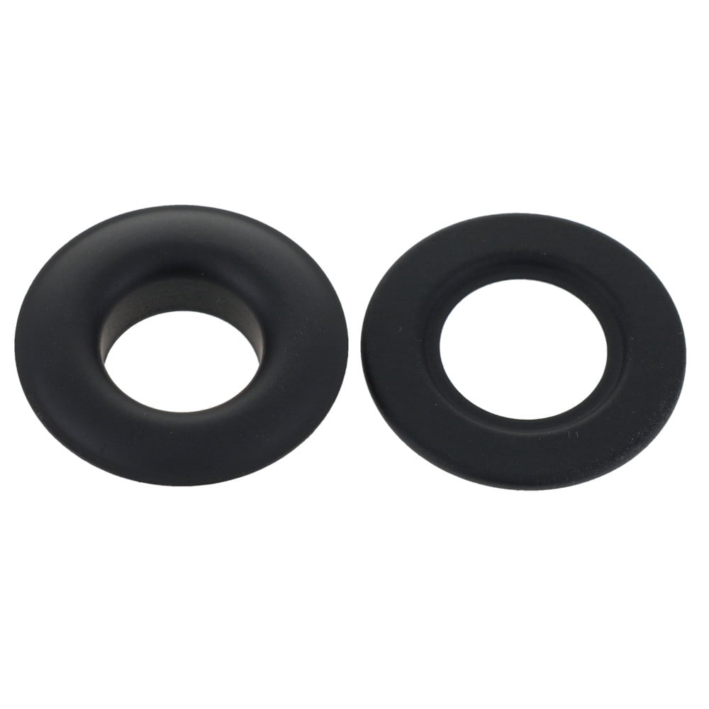 Grommet, Black Matte, Solid Brass-LL (100 sets per bag), Multiple Sizes