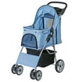 thumbnail image 6 of ZENY 4 Wheel Foldable Dog Pet Stroller - Blue, 6 of 7
