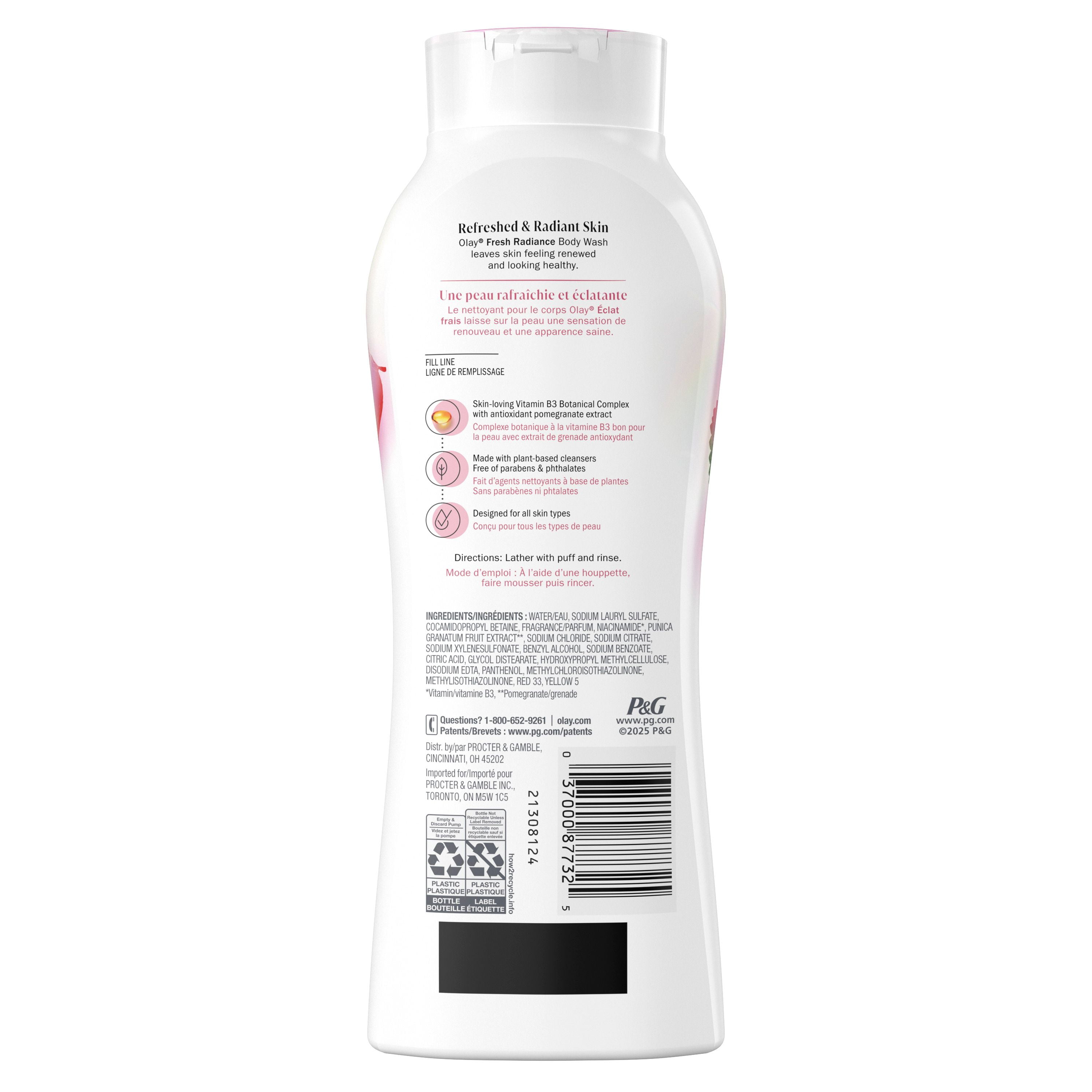 Olay Fresh Outlast Body Wash, White Strawberry & Mint