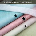 thumbnail image 4 of Star Curtains Stars Blackout Curtains for Kids Girls Bedroom Living Room Colorful Double Layer Star Window Curtains, 1 Panels (40'W x 52'L，Pink), 4 of 4
