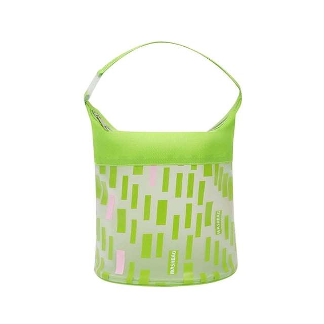 Bolsa de Almacenamiento de Maquillaje jinwen Organizador Cosmético Transparente Verde