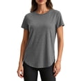 thumbnail image 6 of fatyb Workout Tops for Women Open Back Athletic T Shirts Short Sleeve Womens Running Tees Activewear, 6 of 7