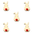thumbnail image 3 of Kearding Paquete de 5 piezas de de conejo, decoraciones de Pascua, Color de tronco, estilo Simple, manualidades para álbum de recortes, regalos JM01172 5Conjunto, 3 of 6