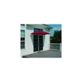 thumbnail image 2 of Half Umbrella 9' Wide - Jockey Red Patio Shade - Wall Mounted Awning - Easy Setup - Brella, 2 of 7