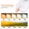 thumbnail image 2 of Lámpara de escritorio LED, lámparas de mesa de oficina que cuidan los ojos con luz nocturna, 10 brillos, 5 temperaturas de color, puerto de carga USB, temporizador de 1 hora, control táctil, memo, 2 of 5