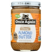 Once Again Unsweetened & Roasted Creamy Almond Butter 16 oz