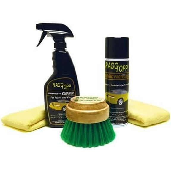 Raggtopp Fabric PREMIUM Convertible Top Kit   Brush   2 Clothes