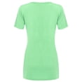 thumbnail image 2 of Made by Johnny Women's Casual Shirts Twist Knot Tunics Tops XL MINT, 2 of 6