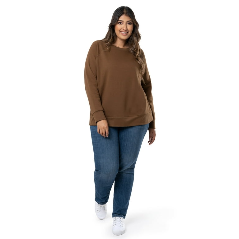 Terra Sky Women s Plus Size Fleece Sweatshirt Sizes 0X 4X