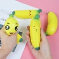 thumbnail image 6 of Banana Squishy Toys Squeeze Banana Stress Ball Bananacake Toys Sensory Squishy Miniatures Novelty Fidget Toy Stress Relief Gifts Adults Kids Party Favors Autism Sensory Toys ADHD Focus, 6 of 6