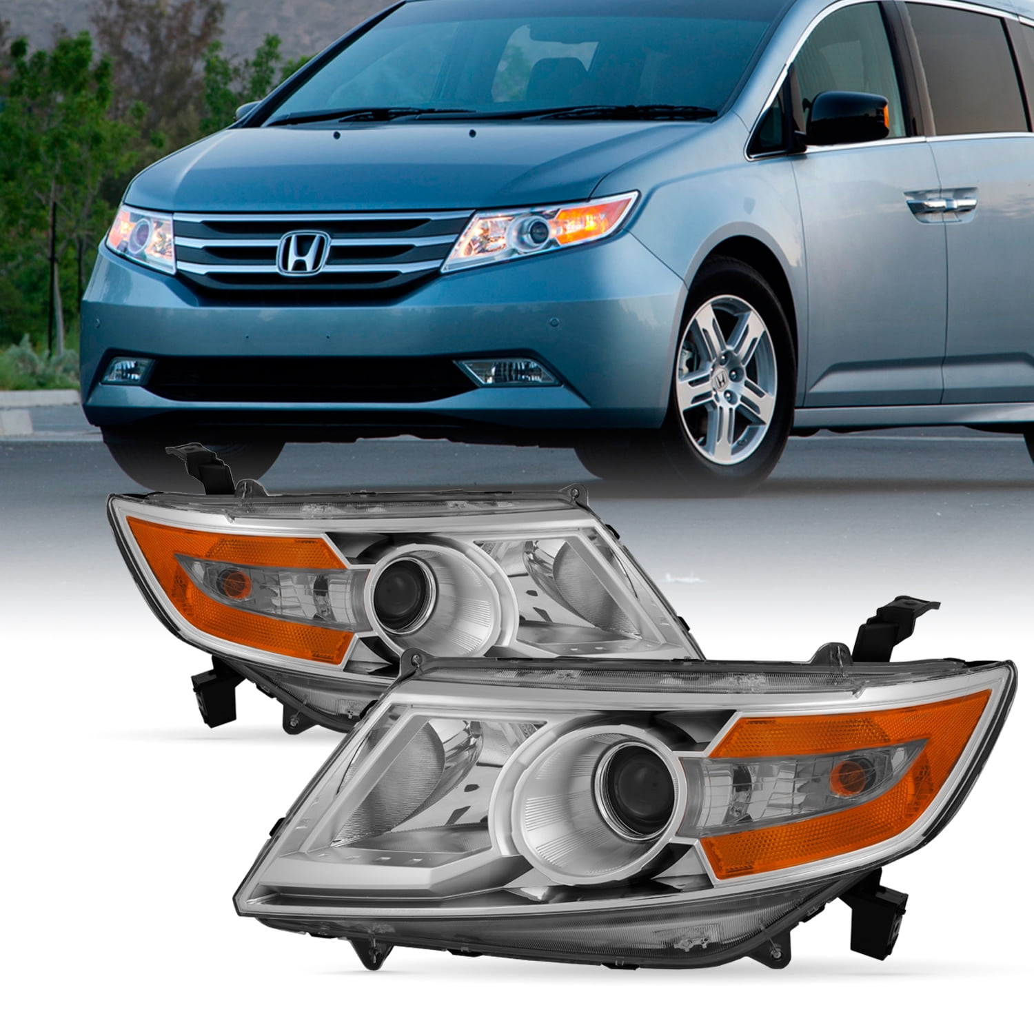 for Honda Odyssey HO1047100 2014 to 2016 New Bumper Trim Passenger Side, Upper 