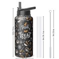 thumbnail image 4 of Cute Halloween 32oz Stainless Steel Tumbler with Handle and Straw – Pumpkin Witch Ghost Travel Mug – Vacuum Insulated Reusable Cup for Fall Gift Women Men, 4 of 5