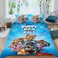 thumbnail image 2 of Cachorros Dog Pals Conjunto de sábanas temático, trío de piezas, cómodo y amigable con la piel, diseño único, regalo de decoración para el hogar para familiares, amigos y fans,173cm *218cm, 2 of 6