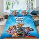 thumbnail image 2 of Cachorros Dog Pals Conjunto de sábanas temático, trío de piezas, cómodo y amigable con la piel, diseño único, regalo de decoración para el hogar para familiares, amigos y fans, 90 cm * 190 cm, 2 of 6