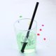 thumbnail image 1 of de Beber de Agua de Tubo de Reutilizable Moderno + Cepillo de Limpieza Negro BLESIY Paja reutilizable, 1 of 8