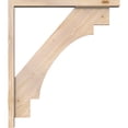 thumbnail image 3 of Ekena Millwork 3 1/2"W x 28"D x 32"H Merced Block Smooth Bracket w/ Offset Brace, Douglas Fir, 3 of 25