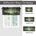 thumbnail image 6 of Cartoon Panda Rod Pocket Thermal Insulated Curtain Valance Cute Animal Black White Panda Bear Flowers Leaf Window Valance for Bedroom Bathroom Living Room Dining Room 54 by 18 in, 1 Panel, 6 of 6