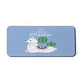 thumbnail image 1 of Saying Computer Mouse Pad, Funny No Drama Llama Lettering with Cactus and Animal, Rectangle Non-Slip Rubber Mousepad X-Large, 35" x 15" Gaming Size, Multicolor, by Ambesonne, 1 of 2