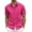 Bright Pink, variant on Mens Short Sleeve Dress Shirts Business Casual Outings Wrinkle Free Textured Relaxed Fit Button Up Shirts