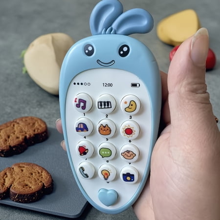 Wizlet Bunny Baby Cell Phone Toy Interactive Educational Music Phone with Lights & Sounds for Toddlers Early Learning and Sensory Play