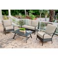 Hanover Oakmont 4Piece CommercialGrade Patio Set with 2 Aluminum